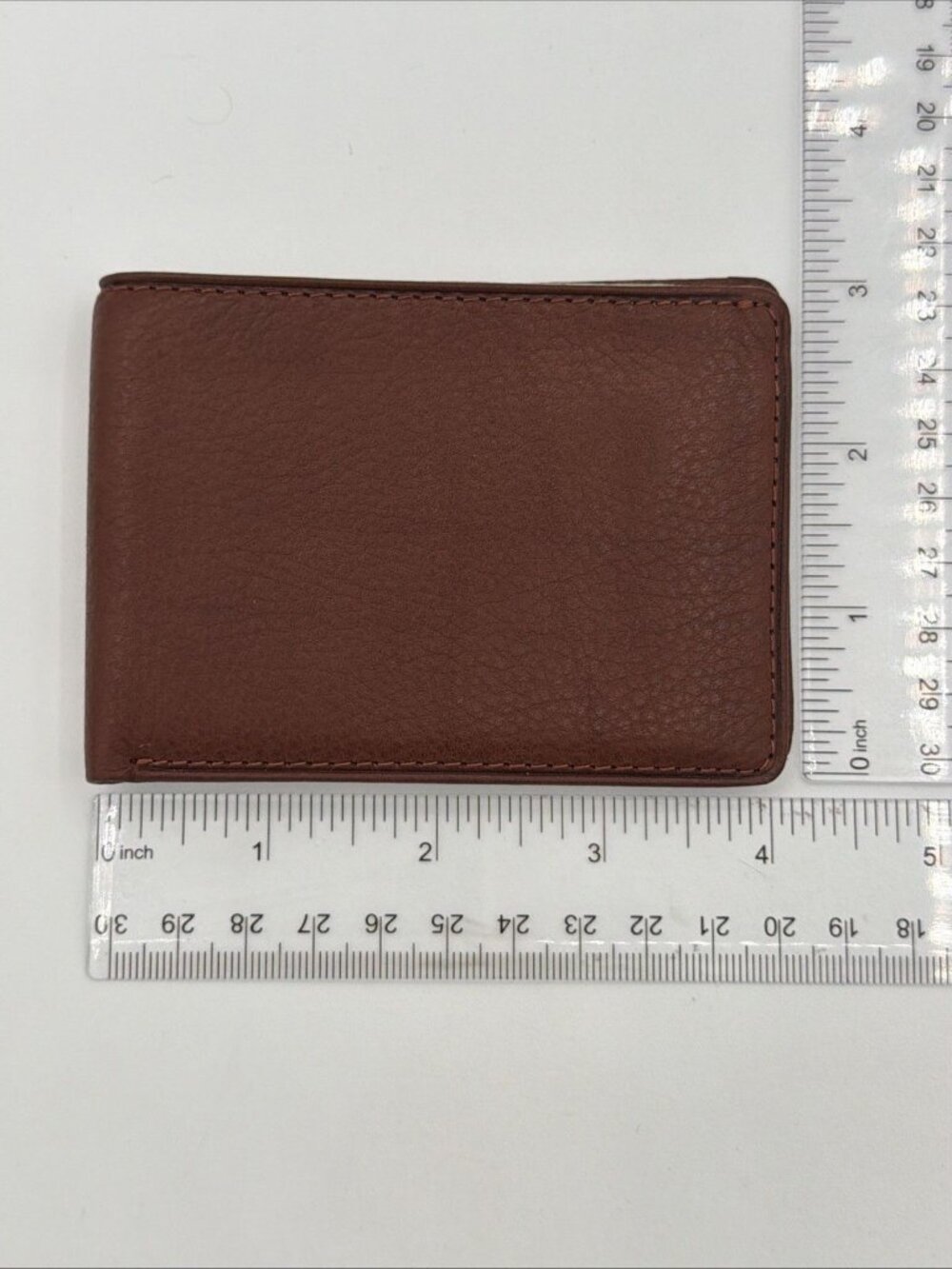 Osgoode Marley Ultra Mini Thinfold Leather Wallet - Brandy - Picture 9 of 10